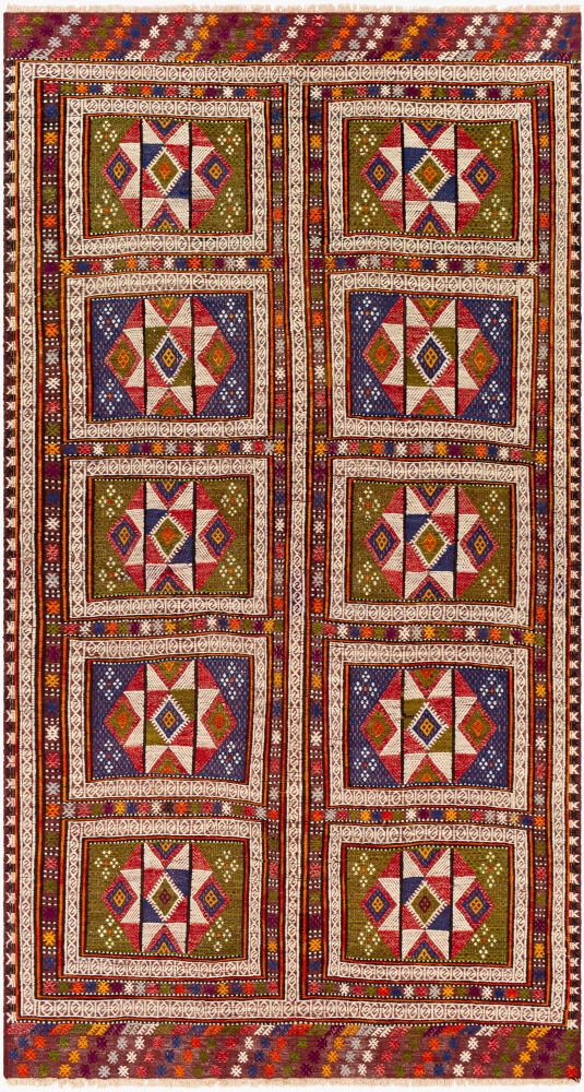 Antique One of a Kind Handmade Rug, by Surya, 10'4" length x 5'9" width