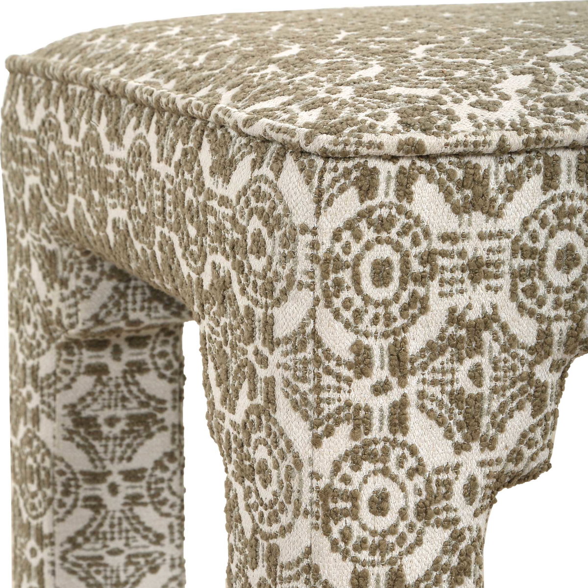 Satoria Upholstered Small Bench, Furniture by Uttermost, 18" width x 18" height x 18" depth View 5