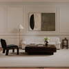 Halston Sofa Flecked Oat, Sofas & Sectional by Moe's Home, 86.6" width x 27.5" height x 39.3" depth thumbnail 9