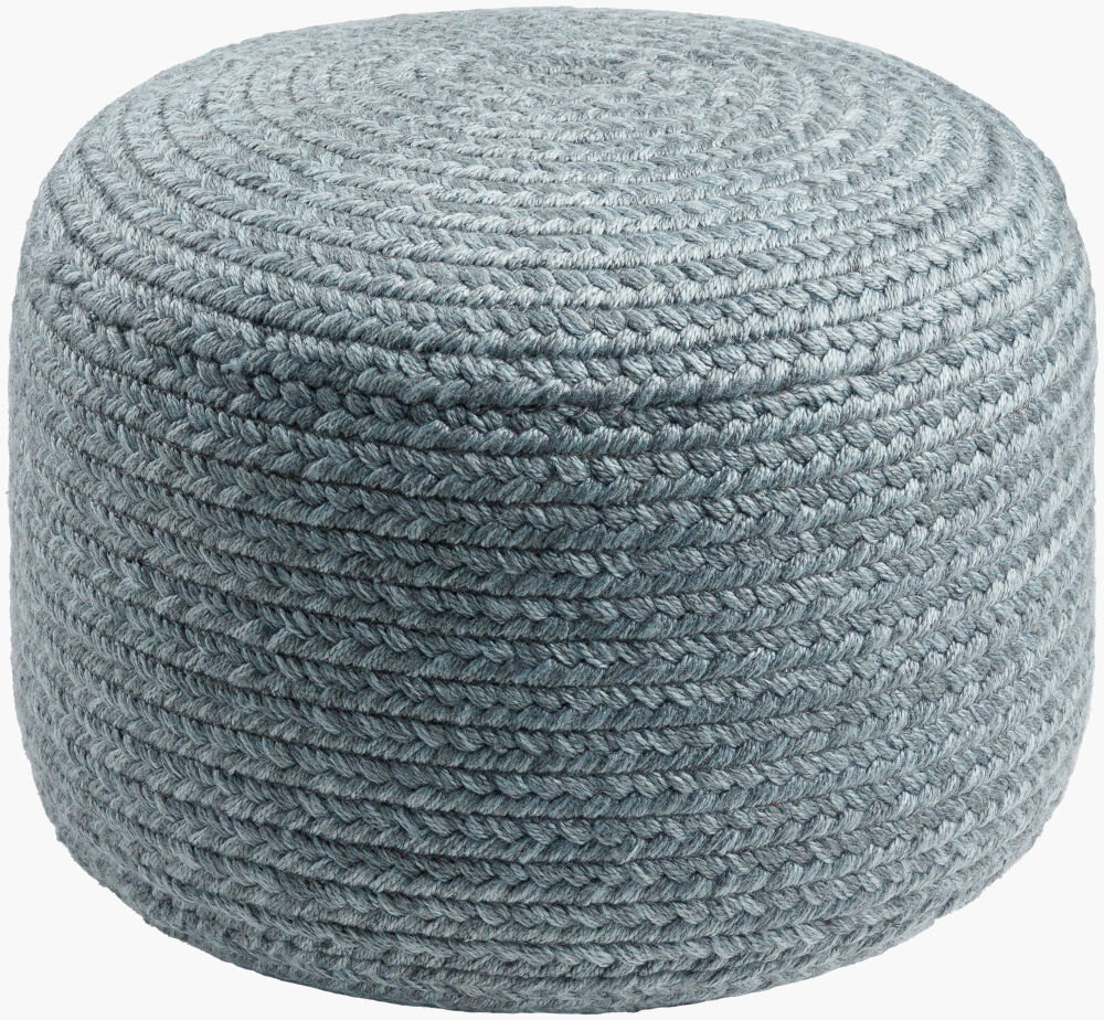 Entwined Pouf, Ottoman by Surya, 18" width x 12" height