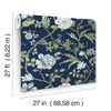 Courtyard Botanical Navy Wallpaper thumbnail 5