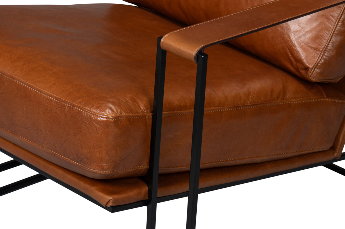 Oryan Chair  Havana Brown, by Sarreid, 2'8" length x 2'6" width x 2'6" height View 5