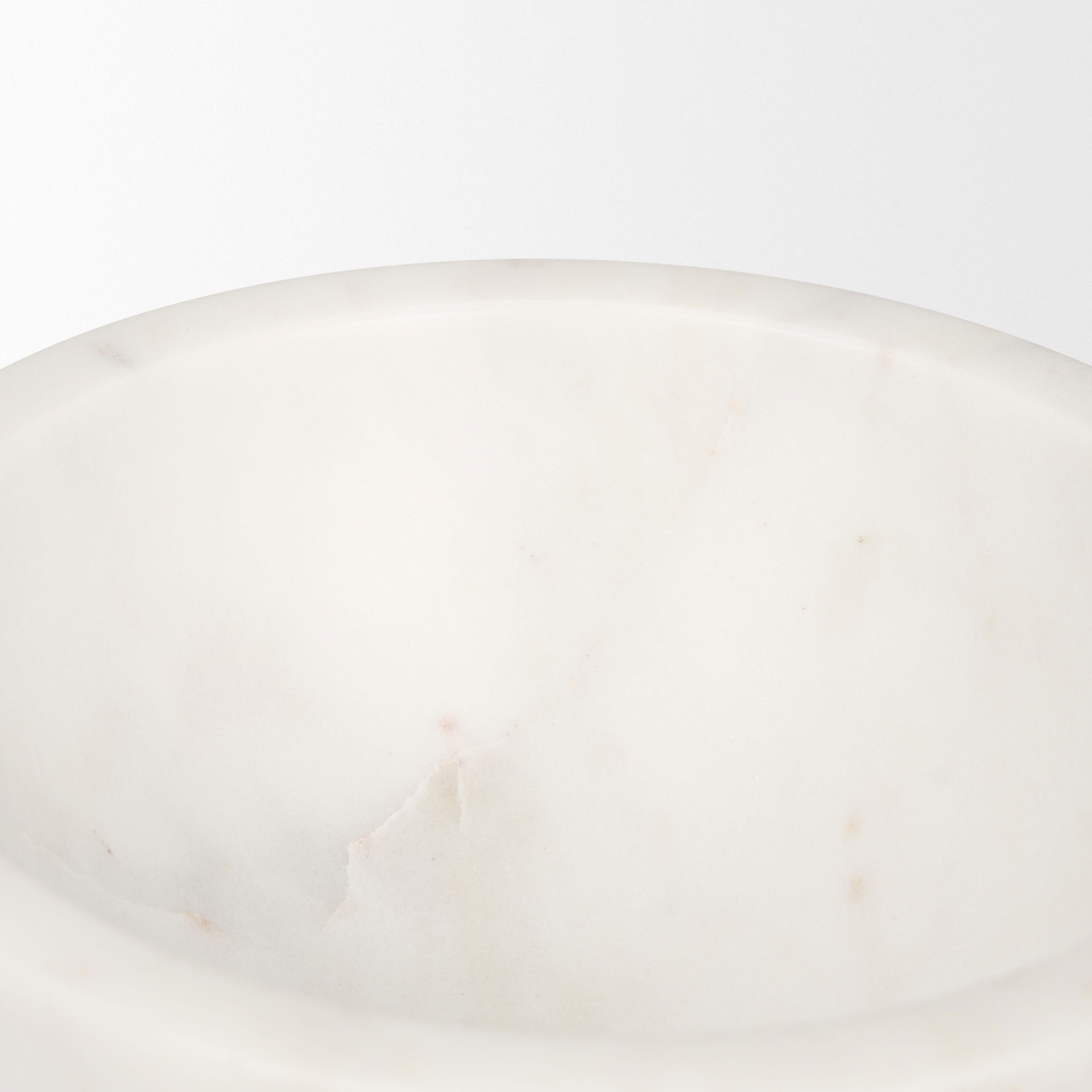 Katora Small Premium Solid White Marble Bowl, Decorative Bowl by Mercana, 6.5" length x 6.5" width x 4" height View 4