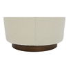 Oscy Swivel Chair Faux Shearling White, Accent Chair by Moe's Home, 31" width x 28" height x 31" depth thumbnail 10