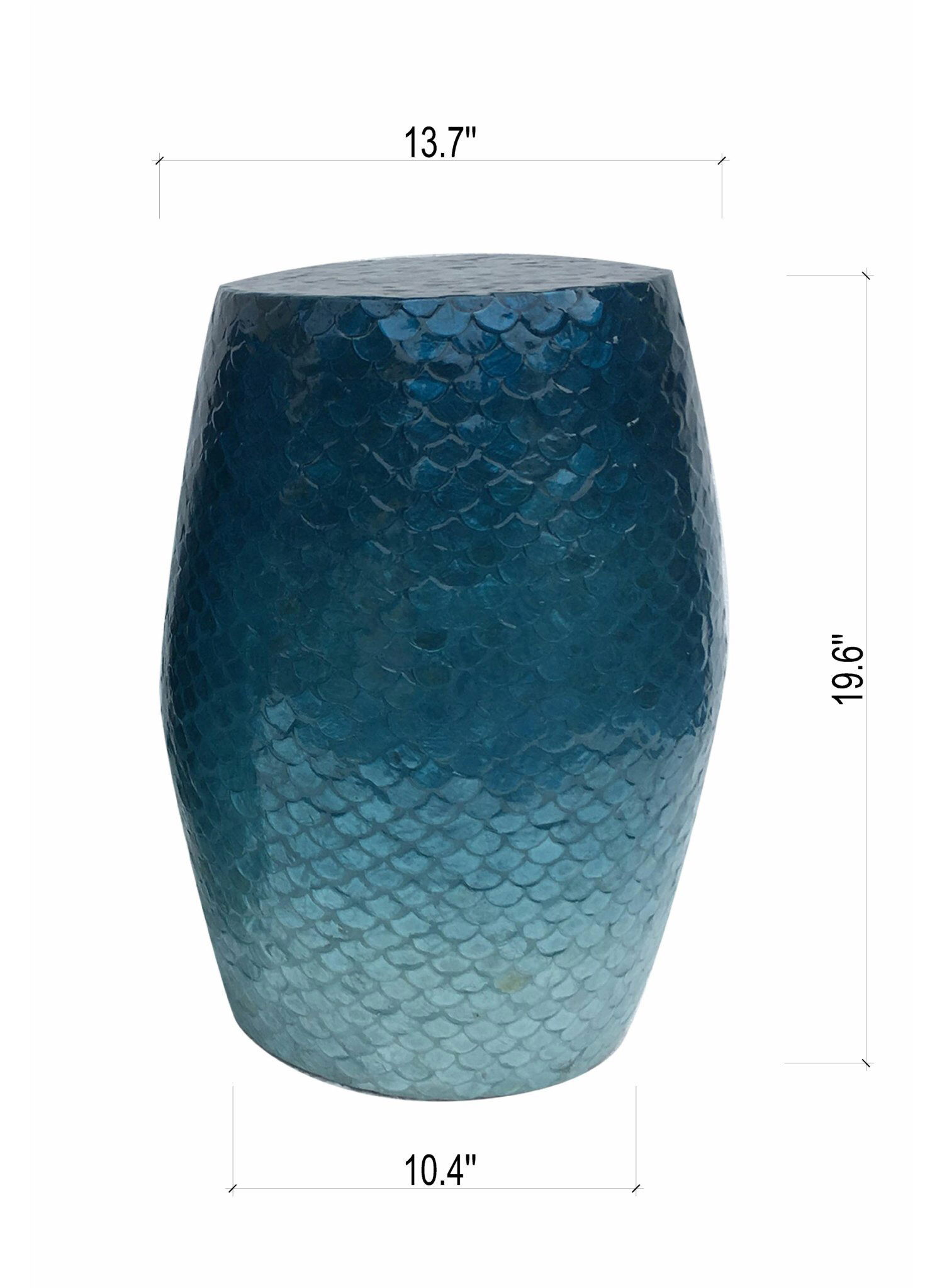 Blue Ocean End Table large image 