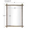 Abanu Gold Vanity Mirror, by Uttermost, 2'6" width x 3'3.75" height x 1.25" depth thumbnail 3
