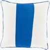 Linen Stripe Accent Pillow Down, Decorative Pillow by Surya, 22" length x 22" width thumbnail