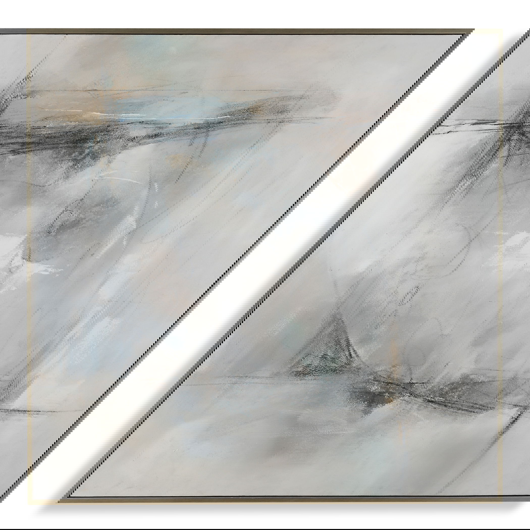 Contort Hand Painted Abstract Art large image 