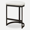 Ivanna White Counter Stool, Counter & Bar Stool by Uttermost, 18" width x 26" height x 14.5" depth thumbnail 1