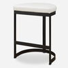 Ivanna White Counter Stool, Furniture by Uttermost, 18" width x 26" height x 14.5" depth thumbnail 1
