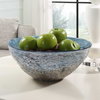 Genovesa Aqua Glass Bowl, Decorative Tray by Uttermost, 14.25" width x 6" height x 14.25" depth thumbnail 3