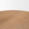 Jovani 48' Round Pedestal Dining Table | Modern | Light Brown Wood | Seats 4, by Mercana, 48" length x 48" width x 30" height thumbnail 8