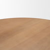 Jovani 48' Solid Light Brown Mango Wood Round Dining Table, by Mercana, 48" length x 48" width x 30" height thumbnail 8