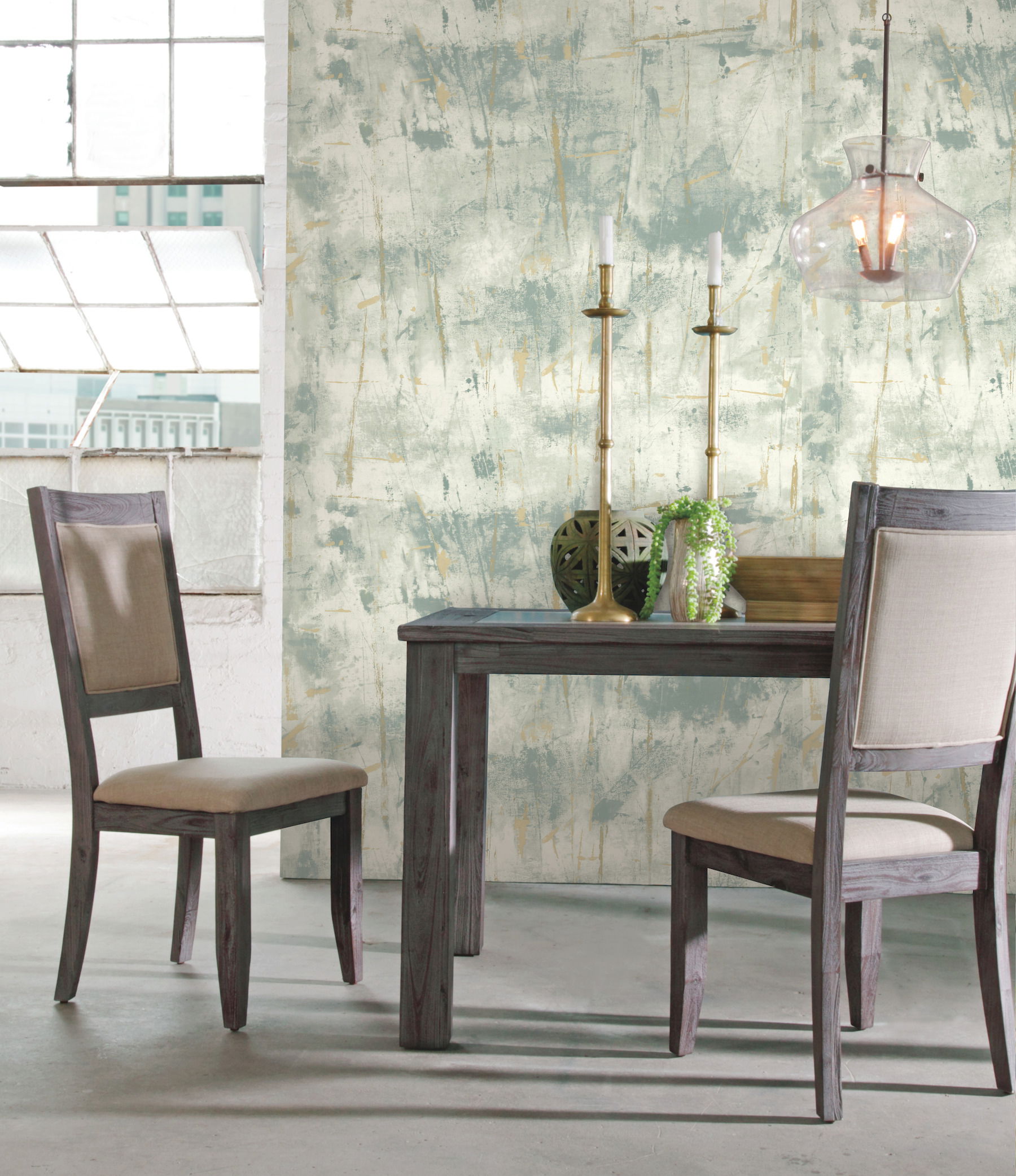 Modern Art Blue Wallpaper, by York Wall, 27' length x 2'3" width x 0.02" depth View 3