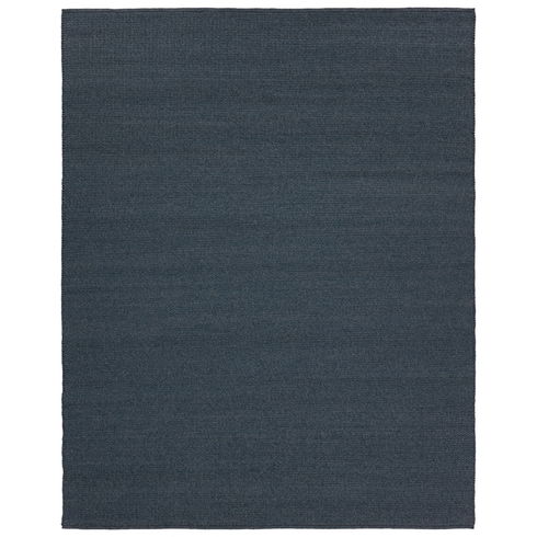 Rectangle Maverick Solid Color Hand Loomed Polyester/Polypropylene Indoor / Outdoor Area Rug in Bl