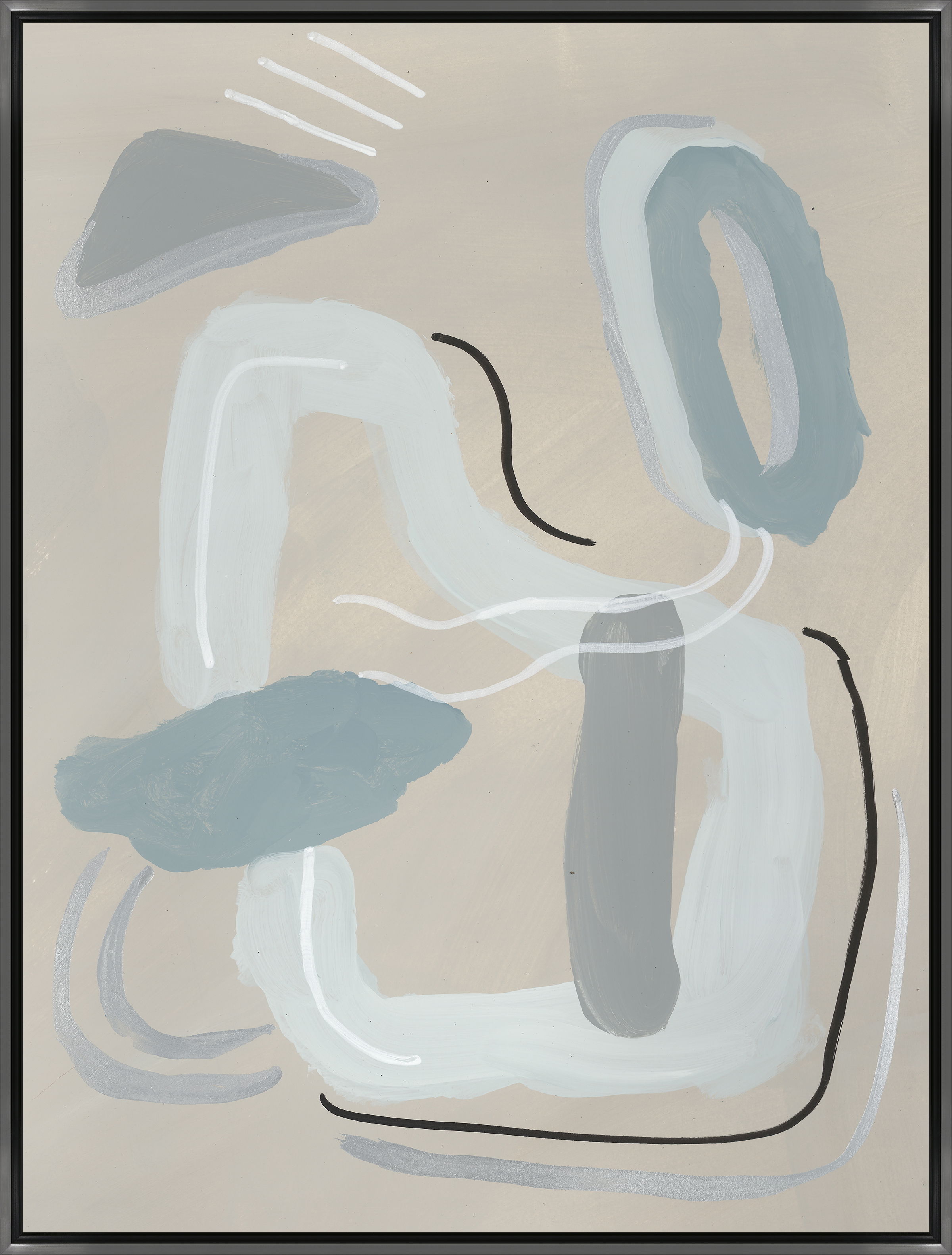 25.5 x 33.5 Grayish Shape II, Art by Leftbank Art, 25.5" width x 33.5" height View 1