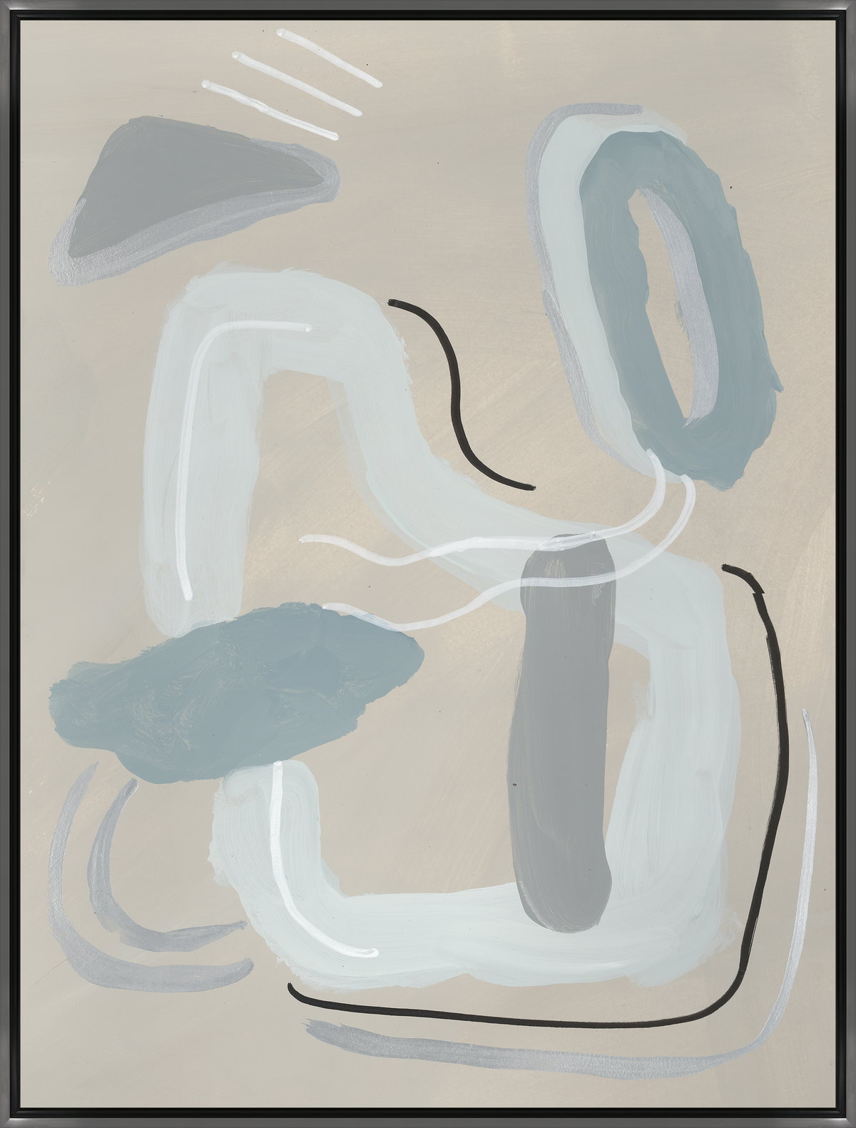 25.5 x 33.5 Grayish Shape II, Art by Leftbank Art, 25.5" width x 33.5" height View 1