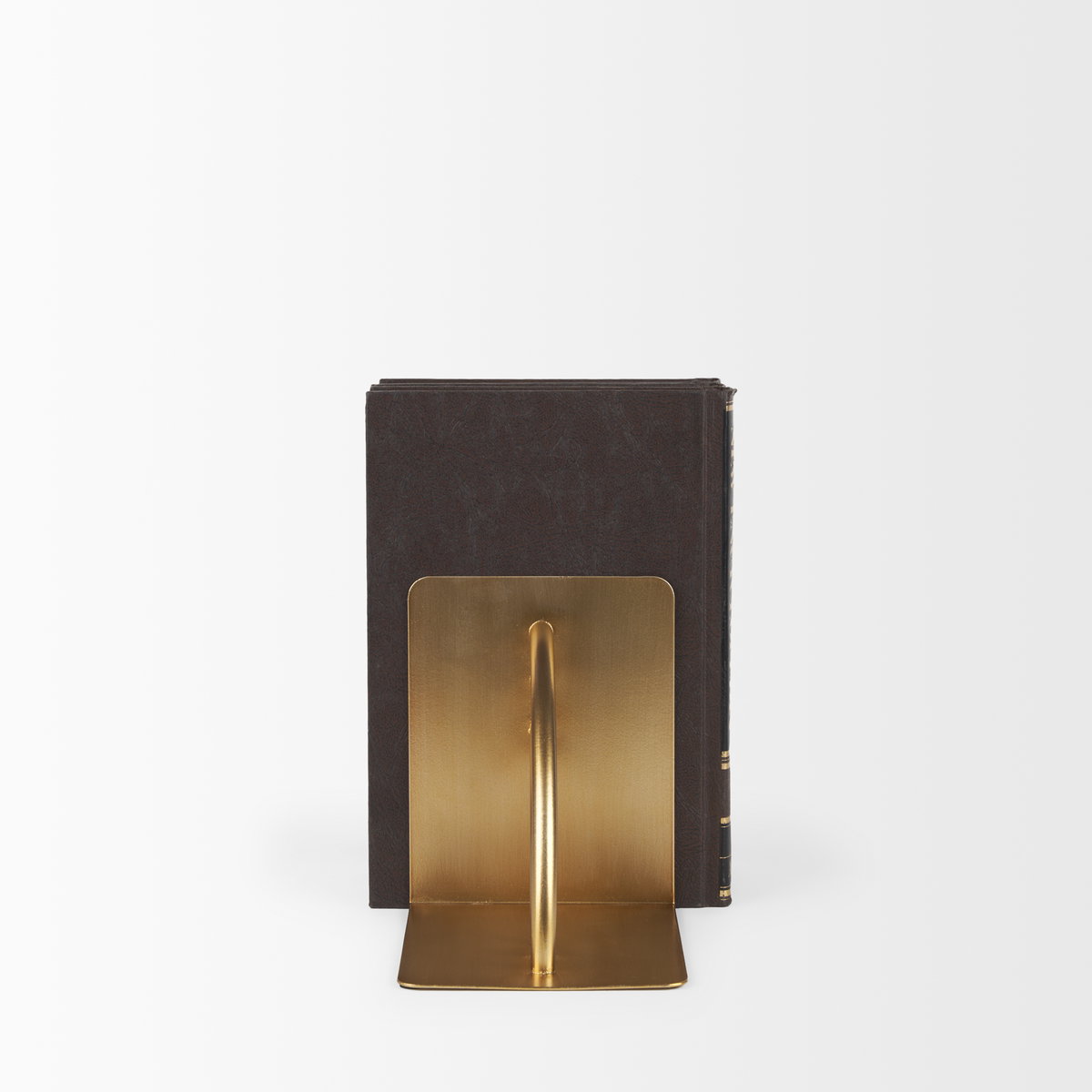 Hope Gold Metal Bookends, by Mercana, 5.91" length x 4.72" width x 5.91" height View 4