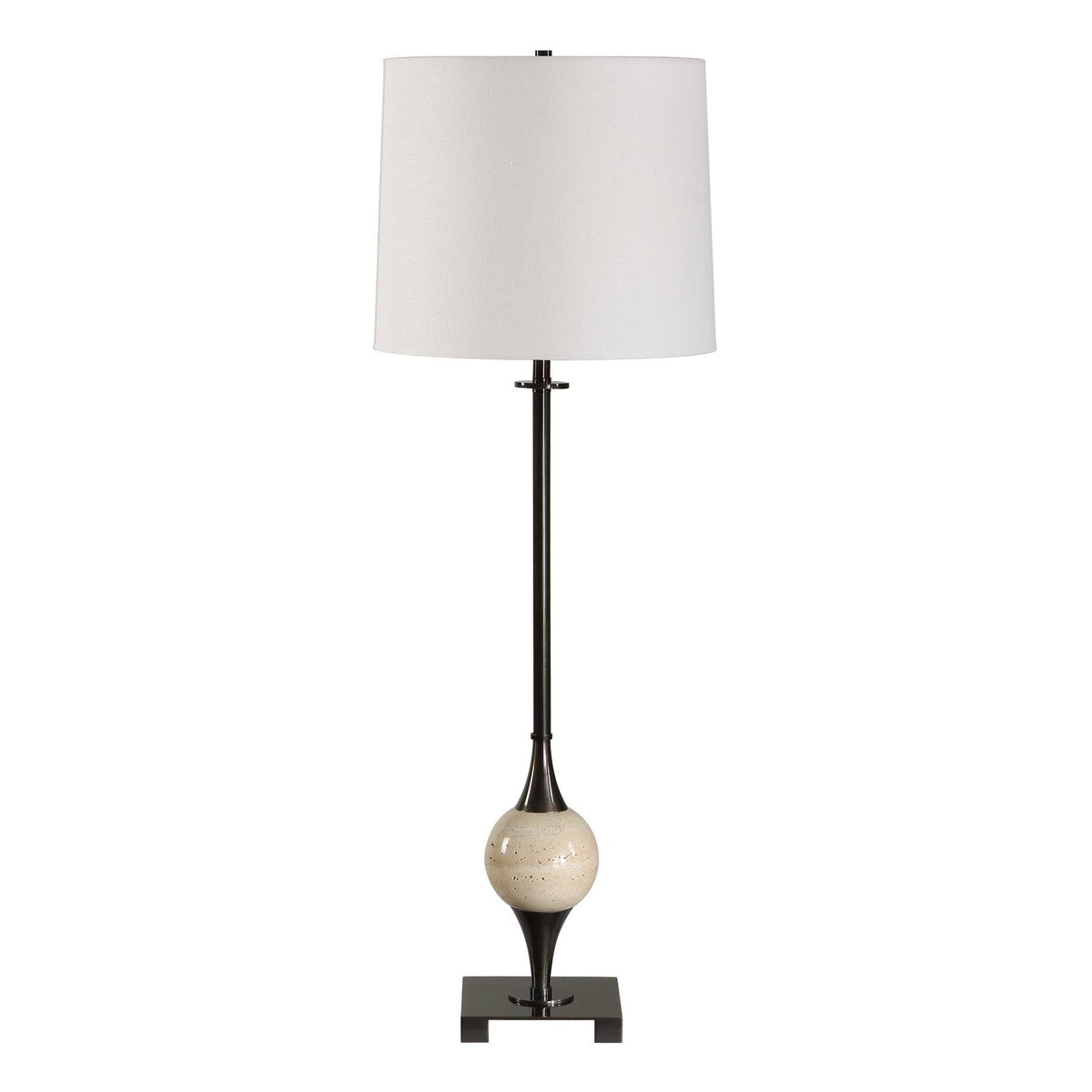Dempsey Bronze Buffet Lamp, Table Lamp by Uttermost, 12" width x 35" height x 12" depth View 4
