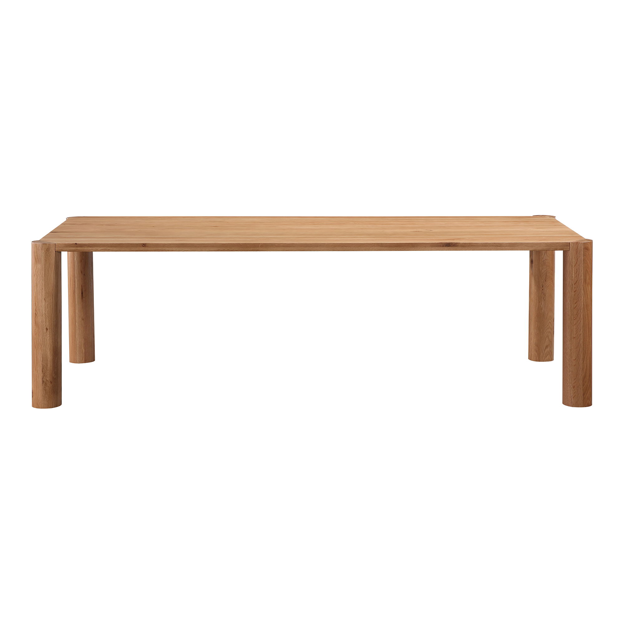 Post Large Table Large Natural Oak, Dining Table by Moe's Home, 96" width x 29" height x 39" depth View 1