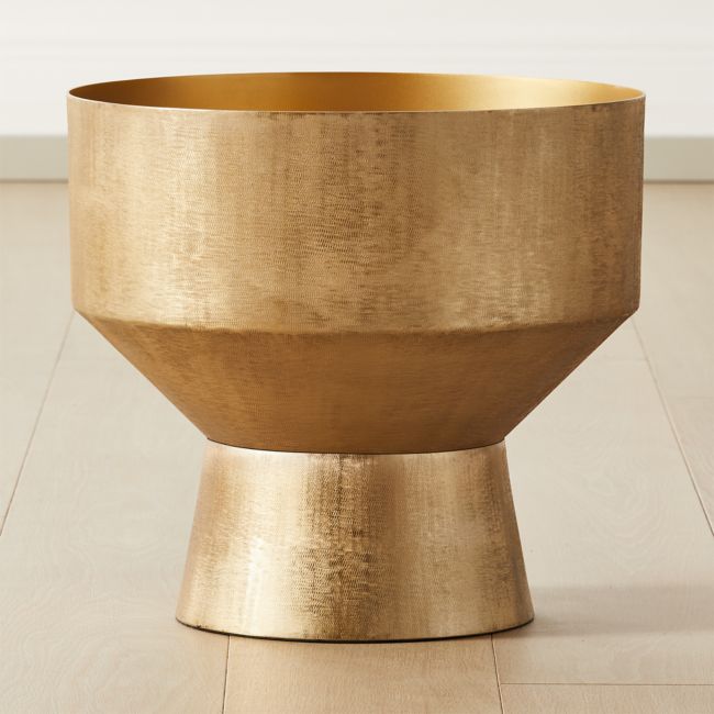 Online Designer Living Room Bast Brass Floor Planter Large