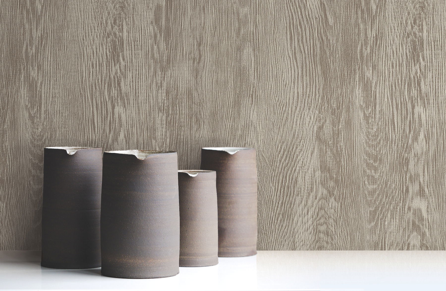 Quarter Sawn Wood Brown Wallpaper large image 