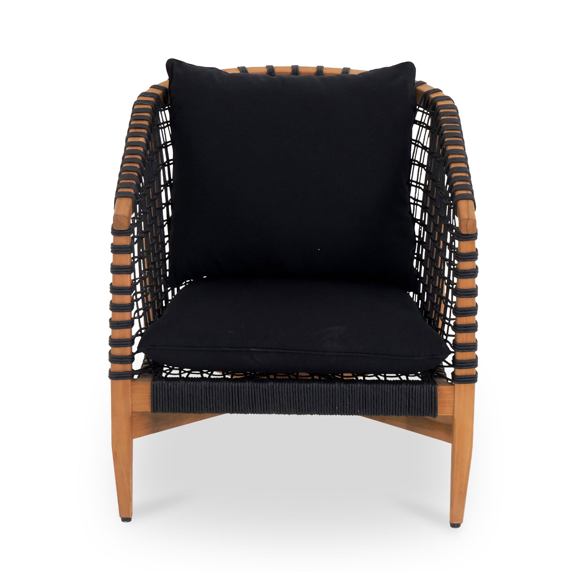 Kuna Outdoor Lounge Chair Black large image 