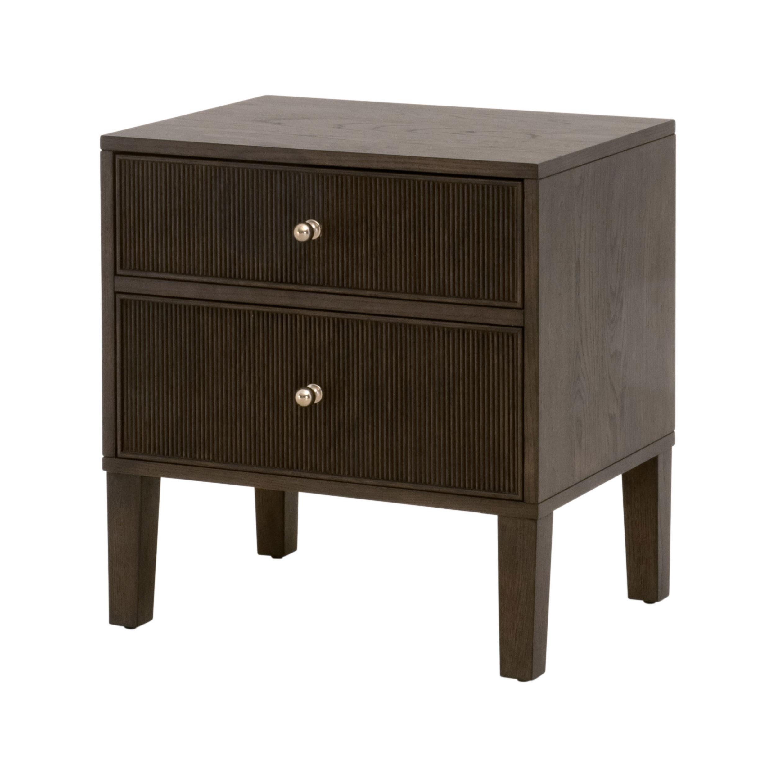 Highland 2-Drawer Nightstand, by Essentials for Living, 23" width x 24" height x 17" depth View 3