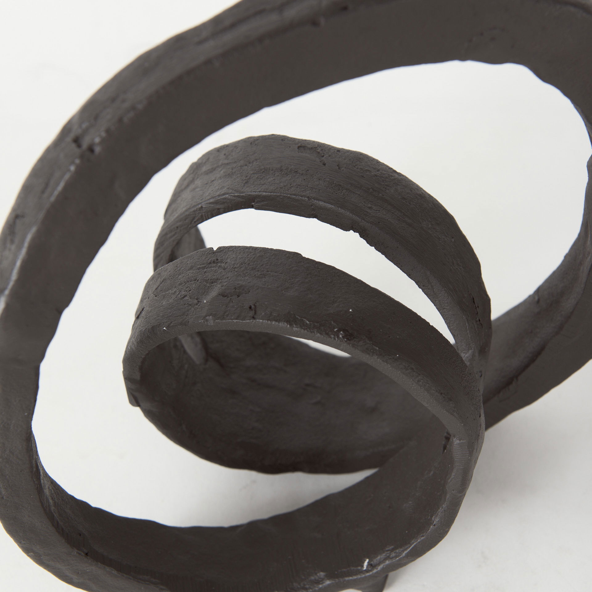 Stanislaw II Black Metal Infinite Ribbon Sculpture large image 