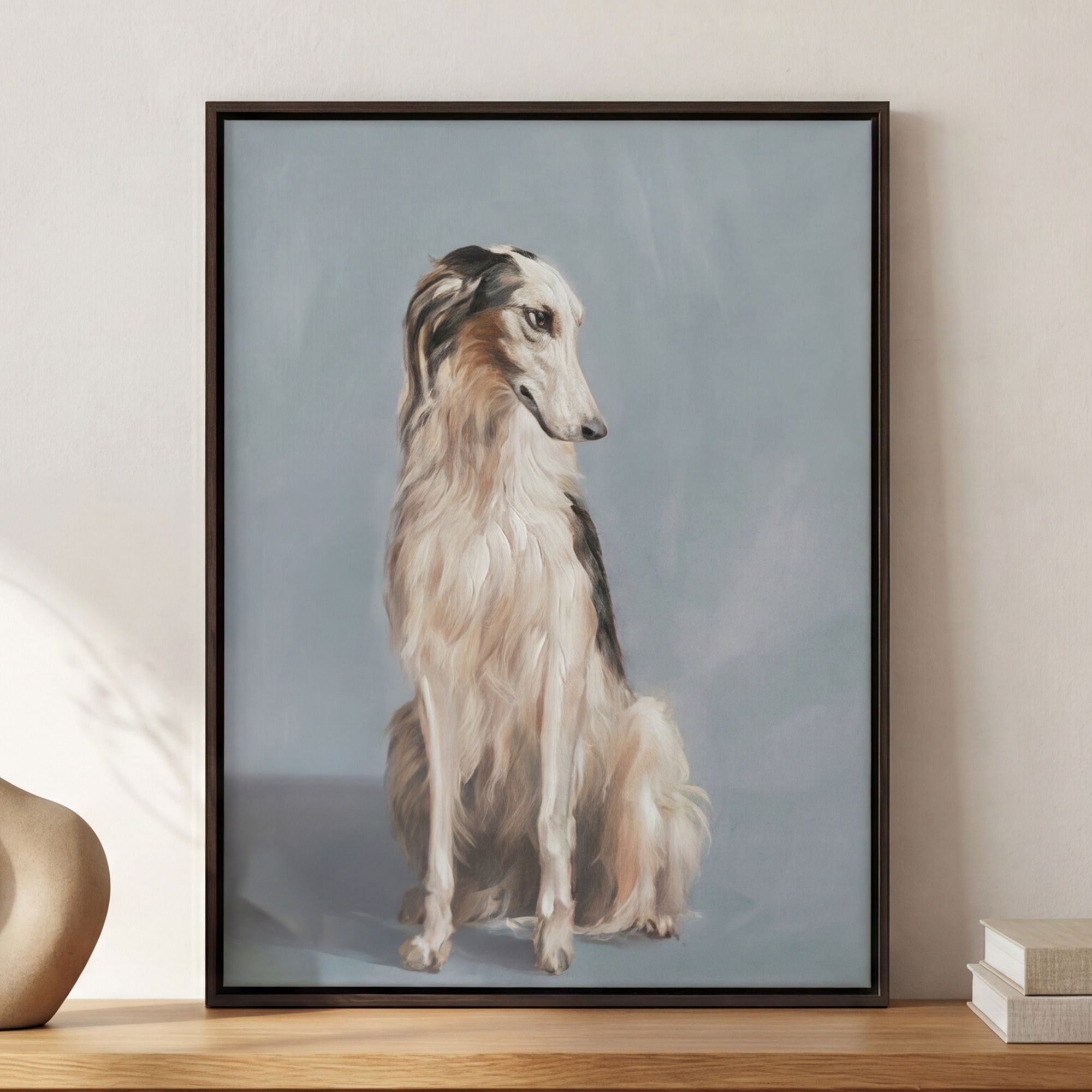 Blue Framed Painting, by Moe's Home, 18" width x 24" height x 1.75" depth View 4