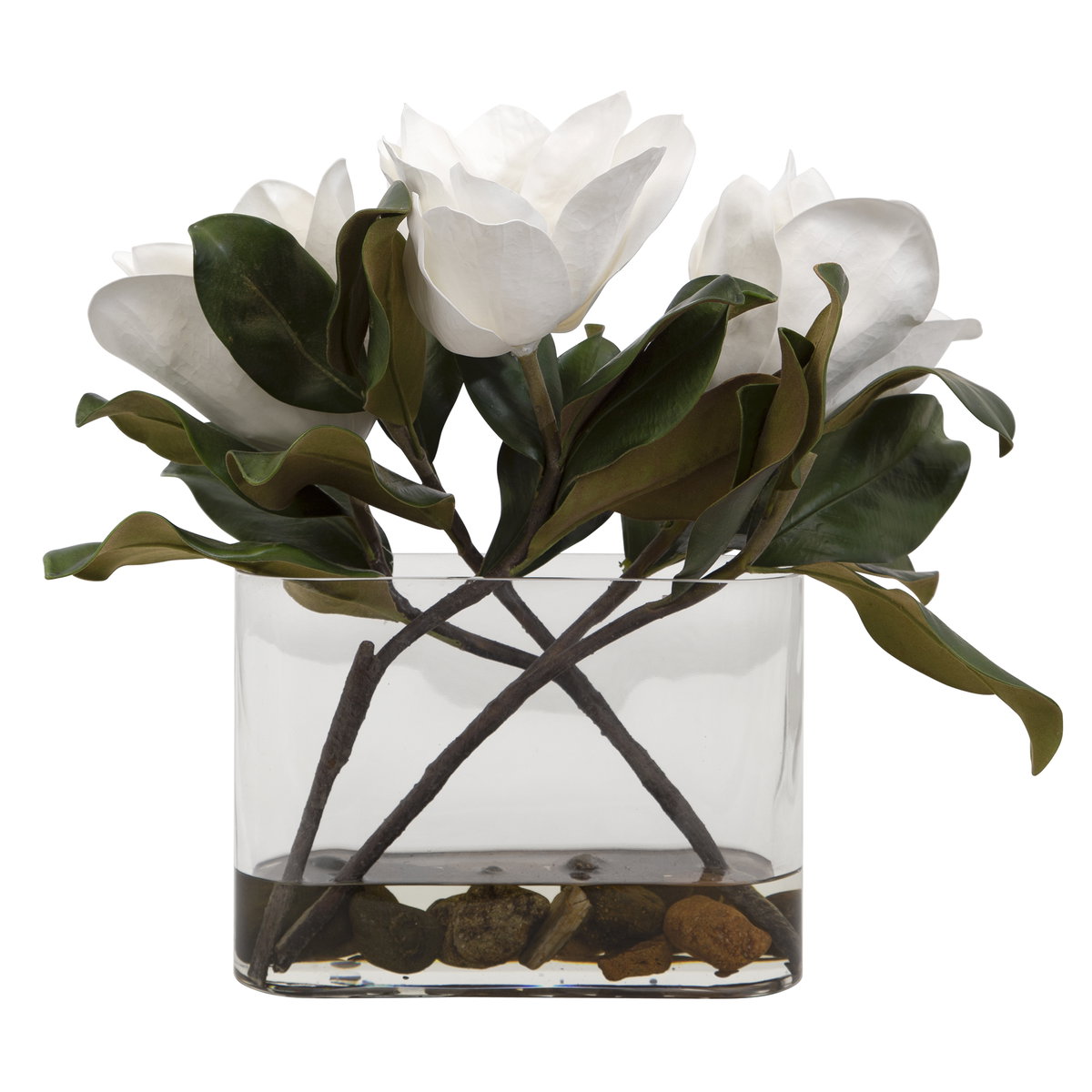 Middleton Magnolia Flower Centerpiece, Artificial Plants & Flower by Uttermost, 17.5" width x 15.75" height x 8.5" depth View 1