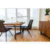 Bent Small Dining Table Brown, by Moe's Home, 98.5" width x 29.5" height x 40" depth thumbnail 11