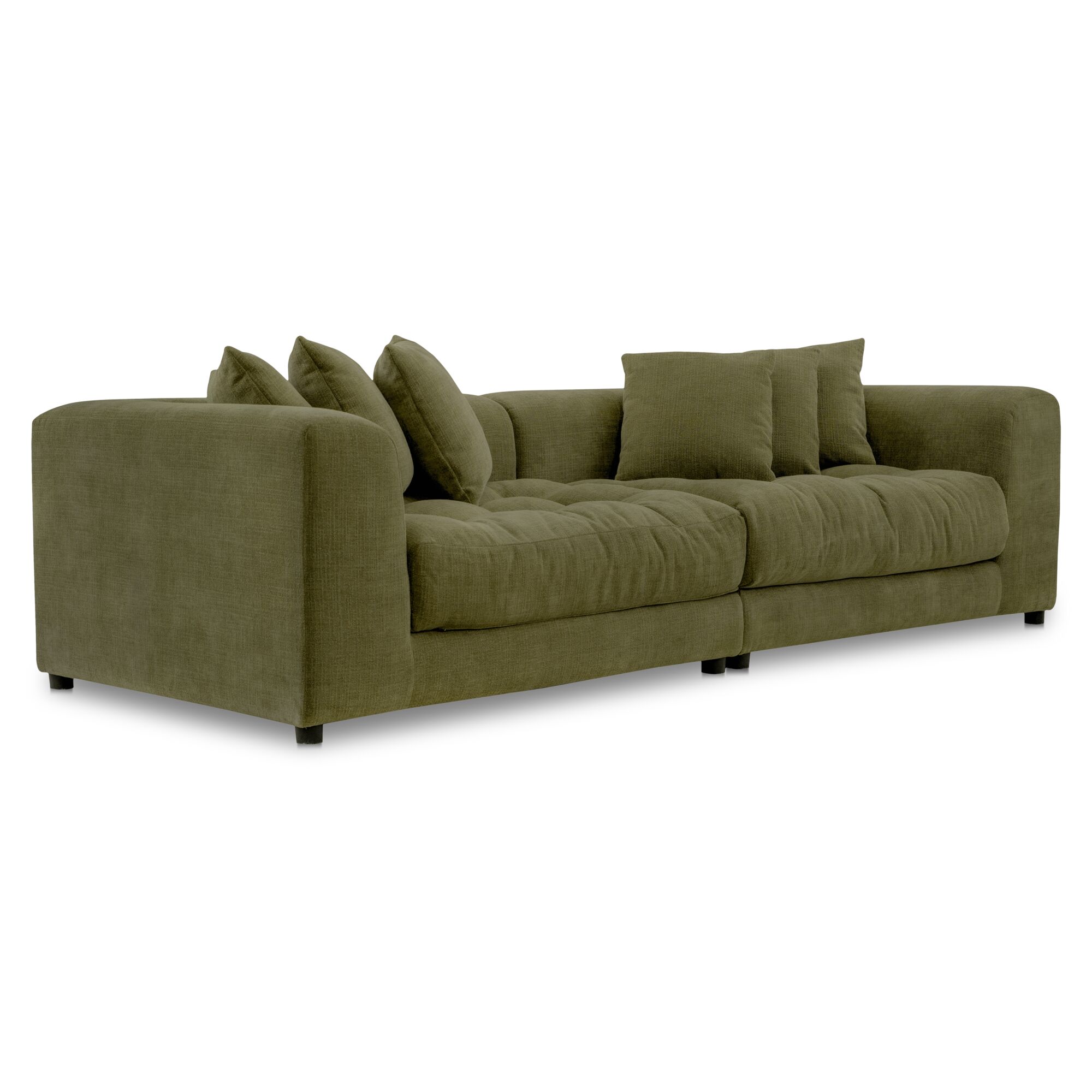Davie Sofa Olive, Sofas & Sectional by Moe's Home, 104" width x 30.7" height x 43.3" depth View 2