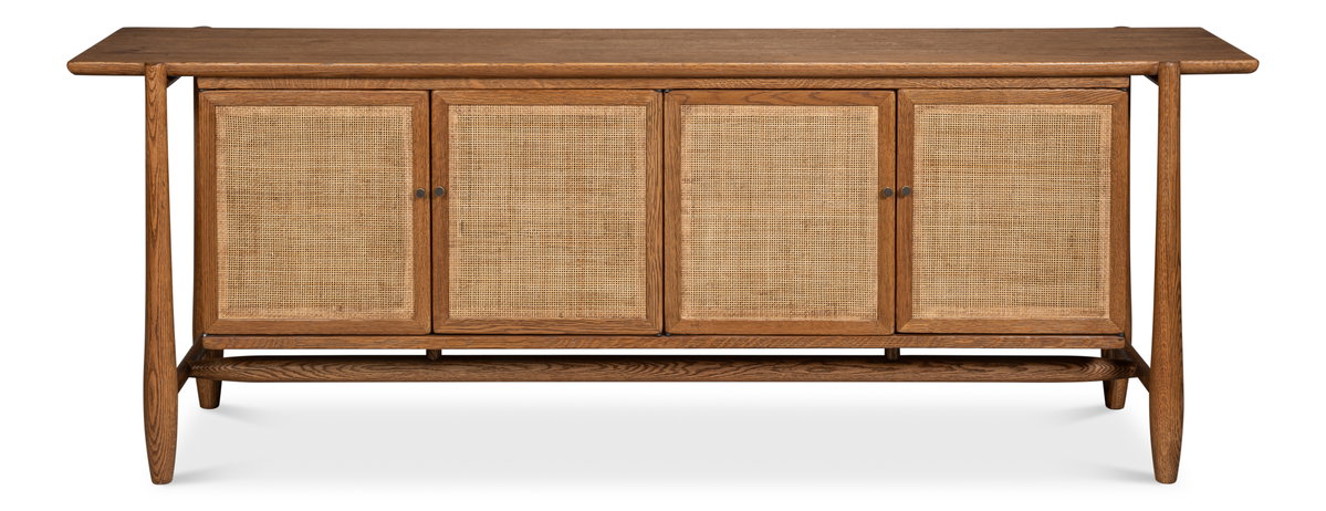 Nido Sideboard  4 Doors, by Sarreid, 1'7" length x 7'1" width x 2'6" height View 2