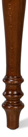 Camile Leather Side Chair, Brown, Dining Chair by Sarreid, 21" length x 27" width x 39" height thumbnail 8