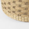 Michelle  Light Brown Woven Seagrass Round Pouf, Ottoman by Mercana, 17.72" length x 17.72" width x 17.72" height thumbnail 7