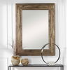 Rennick Rustic Wood Mirror, by Uttermost, 36" width x 48" height x 1.5" depth thumbnail 4