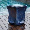 Kaz Deep Blue Garden Stool, Side & End Table by Uttermost, 15" width x 18.25" height x 15" depth thumbnail 4