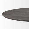 Maxwell 54' Round Pedestal Dining Table | Modern | Brown Wood & Brown Wood/Metal | Seats 4, by Mercana, 54" length x 54" width x 30" height thumbnail 4