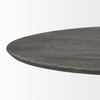 Maxwell 54' Round Pedestal Dining Table | Modern | Brown Wood & Brown Wood/Metal | Seats 4, by Mercana, 54" length x 54" width x 30" height thumbnail 4