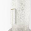 Torres Tall Textured Off White with Gold Metal Vase, by Mercana, 6.3" length x 6.3" width x 15.75" height thumbnail 7