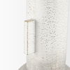 Torres Tall Textured Off White with Gold Metal Vase, by Mercana, 6.3" length x 6.3" width x 15.75" height thumbnail 7