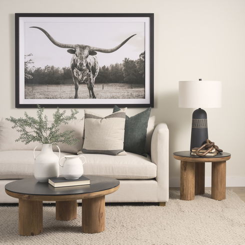Halston 2 Piece Oatmeal Sofa Set