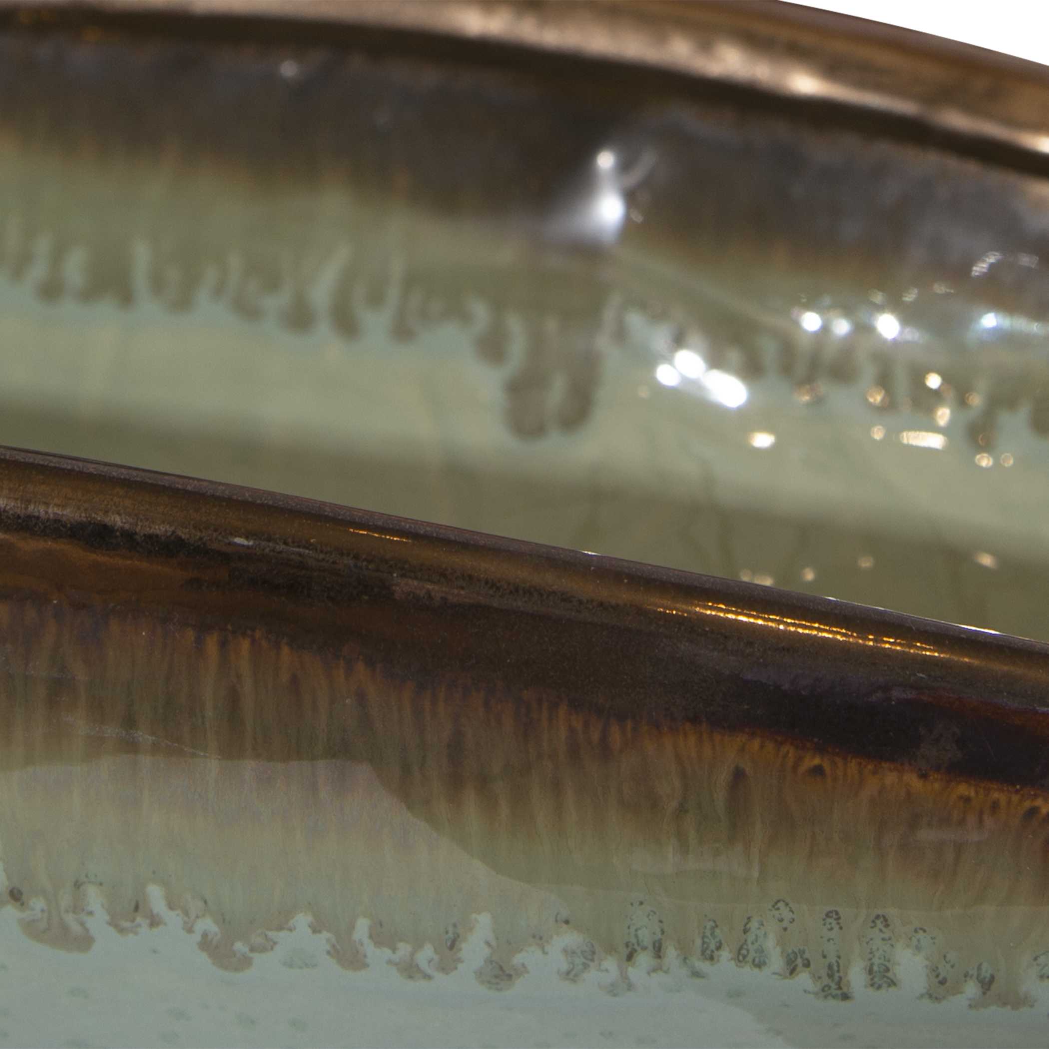 Iroquois Green Glaze Bowl large image 