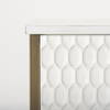 Savannah White Fir Veneer with Gold Metal Accent 2-Door Accent Cabinet, Cabinets & Chest by Mercana, 31.5" length x 15.75" width x 31.5" height thumbnail 10