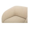 Faye Accent Chair Beige Boucle, by Moe's Home, 33.5" width x 29.8" height x 32.2" depth thumbnail 5