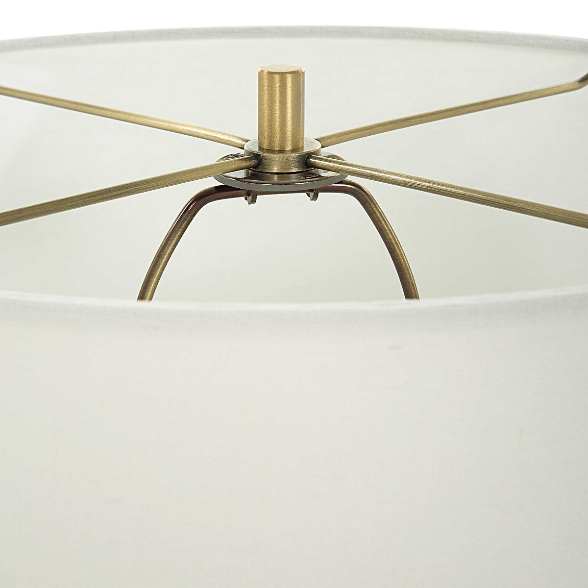 Crystal Column Table Lamp, by Uttermost, 15" width x 28" height x 15" depth View 7