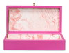 Gatsburg Shagreen Box  Pink  Set Of 2, by Sarreid, 6" length x 1' width x 3" height thumbnail 9