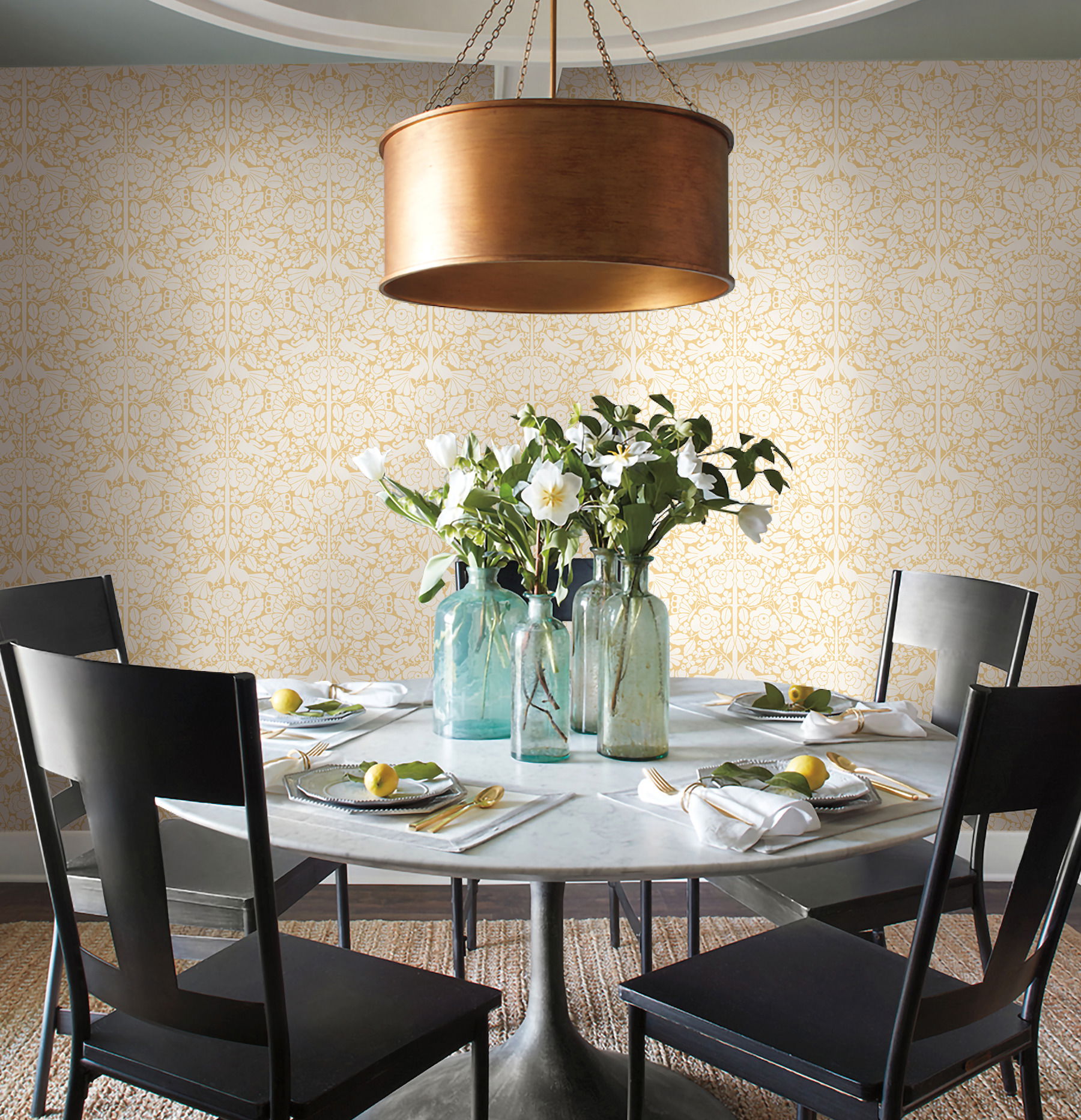 Fairy Tales Yellow Wallpaper, by York Wall, 33' length x 1'8.5" width x 0.02" depth View 2