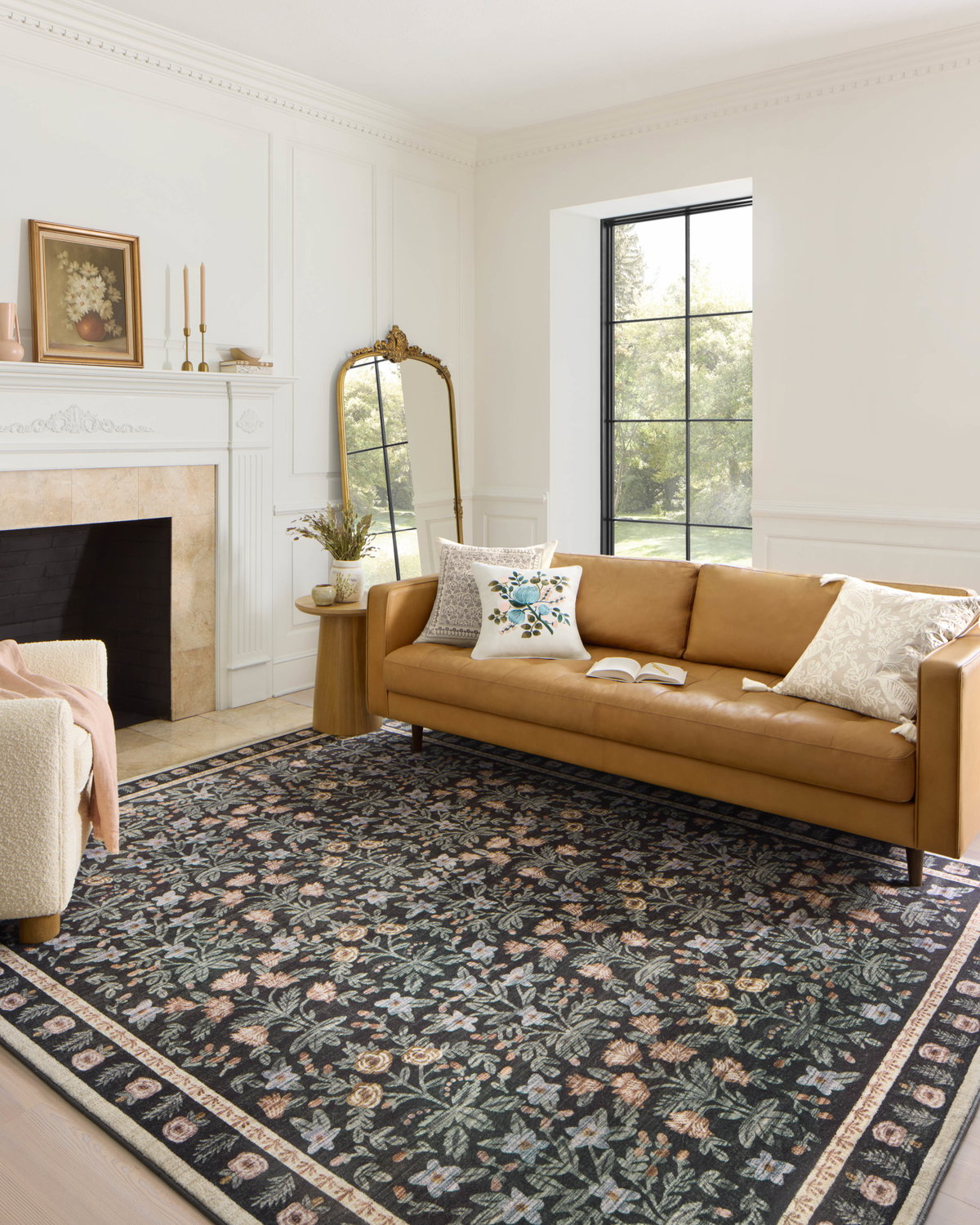 Rifle Paper Co. x Loloi Eden Rug, 2'6" length x 7'6" width View 2
